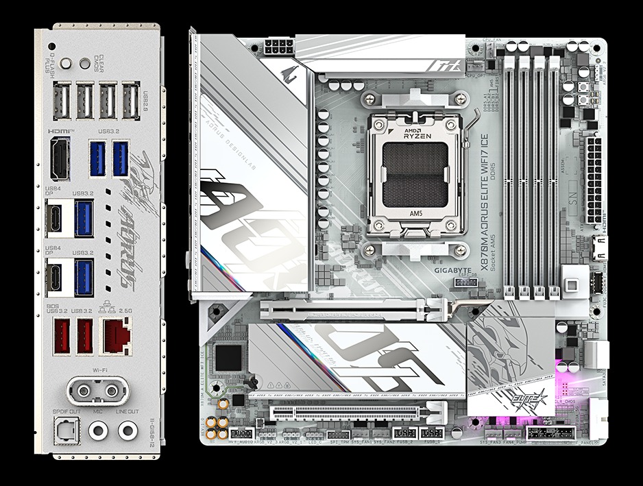 X870M AORUS ELITE WIFI7 ICE - Image 3