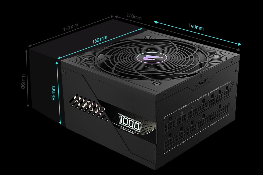 AORUS ELITE P1000W 80+ Platinum Modular PCIe 5.0 - Image 7